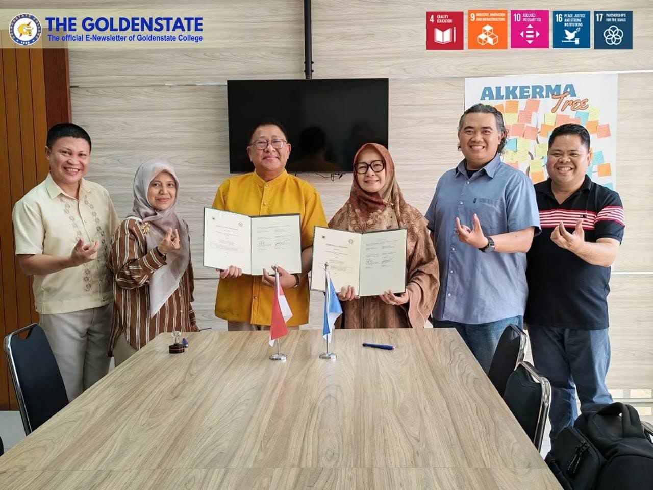 𝐆𝐨𝐥𝐝𝐞𝐧𝐬𝐭𝐚𝐭𝐞 𝐂𝐨𝐥𝐥𝐞𝐠𝐞 𝐚𝐧𝐝 𝐔𝐍𝐈𝐒𝐁𝐀 𝐬𝐭𝐫𝐞𝐧𝐠𝐭𝐡𝐞𝐧 𝐈𝐧𝐭𝐞𝐫𝐧𝐚𝐭𝐢𝐨𝐧𝐚𝐥 𝐂𝐨𝐥𝐥𝐚𝐛𝐨𝐫𝐚𝐭𝐢𝐨𝐧 𝐭𝐡𝐫𝐨𝐮𝐠𝐡 𝐌𝐎𝐔 𝐬𝐢𝐠𝐧𝐢𝐧𝐠 