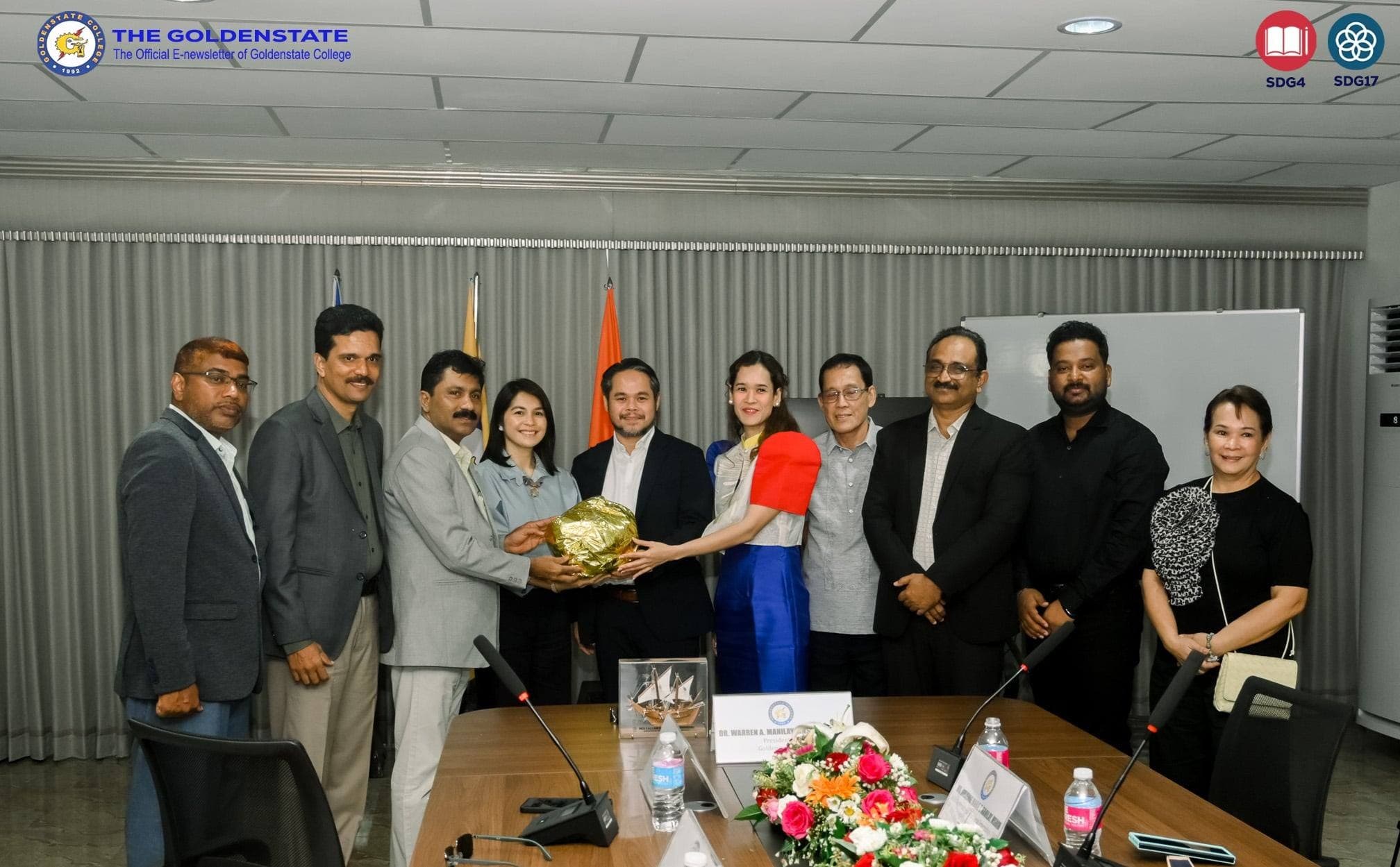 Goldenstate College welcomes MES Kalladi College โ India delegation